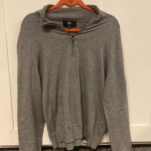 Grey quarter zip